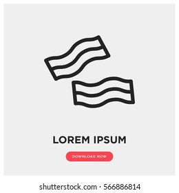 Bacon vector icon