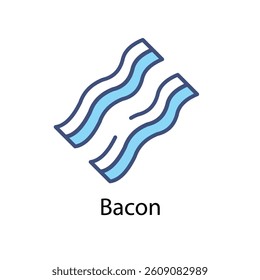 Bacon vector icon stock illustration
