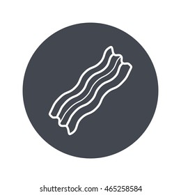 Bacon vector. Icon for web and mobile application. Flat design style.