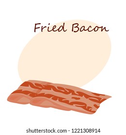 bacon, vector illustration