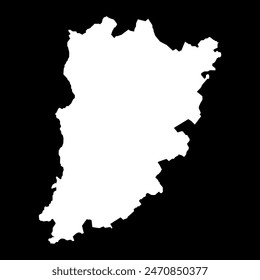 Bacs Kiskun county map, administrative district of Hungary. Vector illustration.