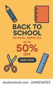 BACT TO SCHOOL DISCOUNT POSTER 