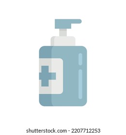 Bacteria antiseptic icon. Flat illustration of Bacteria antiseptic vector icon isolated on white background
