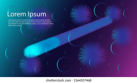 bacteria background design modern style technology. particle concept.