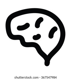 Bacteria Bold Line Vector Icon