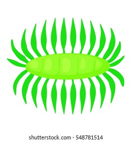 Bacteria centipede icon. Cartoon illustration of bacteria centipede vector icon for web