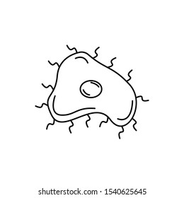 bacteria coccus science line icon on white background. element of bacterium virus illustration icons. signs symbols can be used for web logo mobile app UI UX