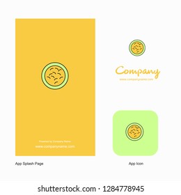 Bacteria Company Logo App Icon and Splash Page Design. Creative Business App Design Elements