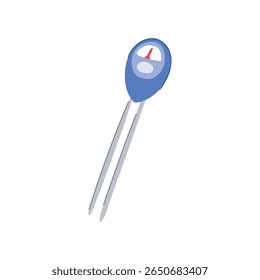 bacteria compost thermometer cartoon. heat moisture, aeration microbes, pile monitoring bacteria compost thermometer sign. isolated symbol vector illustration