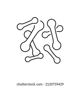 Bacteria corynebacterium diphtheriae color line icon. Human diseases. Pictogram for web page, mobile app, promo.