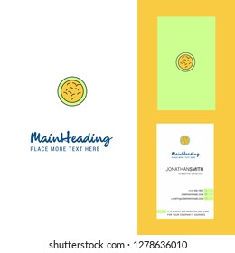 Bacteria Creative Logo and business card. vertical Design Vector