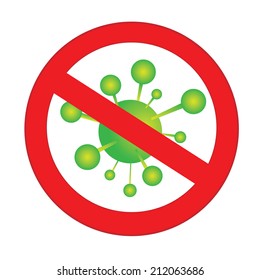 Bacteria design or virus for icon