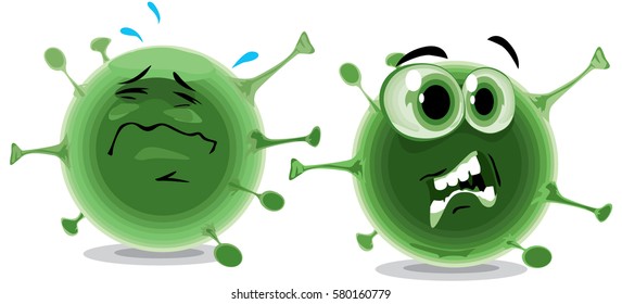 bacteria, expresses emotions fear before cleanser