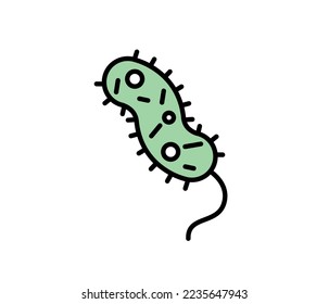 bacteria or germ vector. science concept. Vector isolated on white background.
