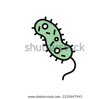 bacteria or germ vector. science concept. Vector isolated on white background.
