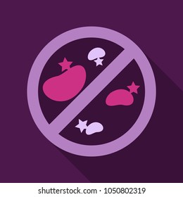 Bacteria and germs colorful set, micro-organisms disease-causing objects, different types, bacteria, viruses, fungi, protozoa. Vector flat style cartoon illustration isolated on background