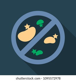 Bacteria and germs colorful set, micro-organisms disease-causing objects, different types, bacteria, viruses, fungi, protozoa. Vector flat style cartoon illustration isolated on background