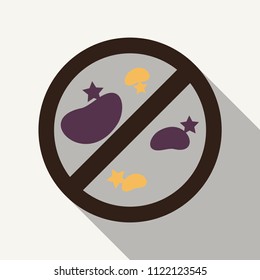 Bacteria and germs colorful set, micro-organisms disease-causing objects, different types, bacteria, viruses, fungi, protozoa. Vector flat style cartoon illustration isolated on background