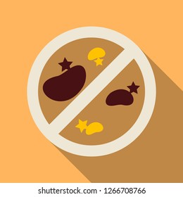 Bacteria and germs colorful set, micro-organisms disease-causing objects, different types, bacteria, viruses, fungi, protozoa. Vector flat style cartoon illustration isolated on background