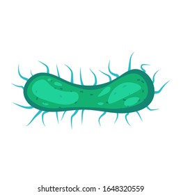 Los microorganismos bacterianos microorganismos causan enfermedades microbios pandémicos, infecciones por hongos. Icono de estilo de dibujo de ilustración aislado de vectores