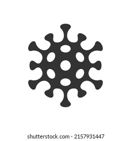 Bacteria graphic icon. Virus sign isolated on white background. Microbe symbol. Vector illustration
