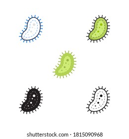 bacteria, health and medicine icon