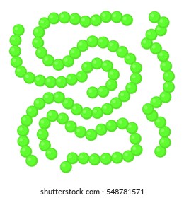 Bacteria icon. Cartoon illustration of bacteria vector icon for web