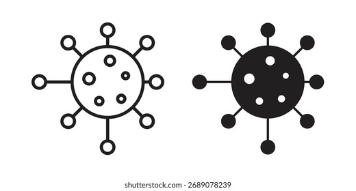 Ícone bacteriano clipart e símbolos vetoriais lineart