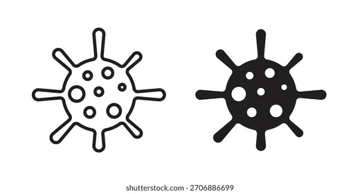 Bacteria icon collection. modern simple icons for web