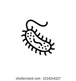 Bacteria Icon design concept vector template