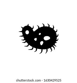 Bacteria icon design template vector