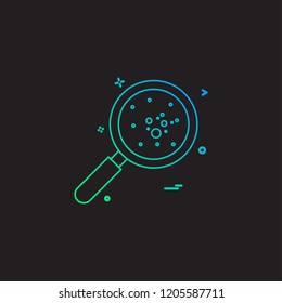 Bacteria icon design vector 