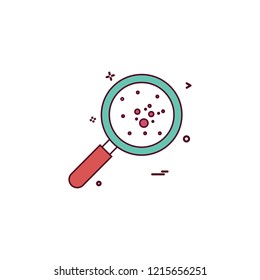 Bacteria icon design vector 