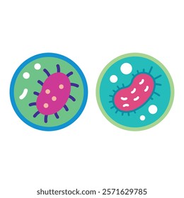 Bacteria icon design vector illustration