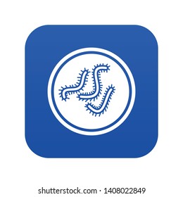 Lot of bacteria icon digital blue for any design isolated on white vector illustration