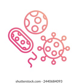 Bacteria icon editable stock vector illustration