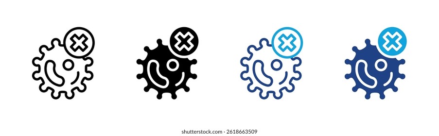 Bacteria Icon Element For Design