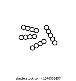 bacteria icon. Element of microorganisms icon for mobile concept and web apps. Thin line bacteria icon can be used for web and mobile on white background
