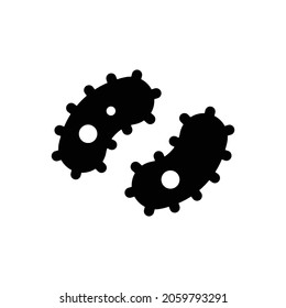 bacteria Icon. Flat style design isolated on white background. Vector illustration