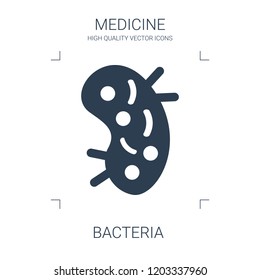bacteria icon. high quality filled bacteria icon on white background. from medical collection flat trendy vector bacteria symbol. use for web and mobile