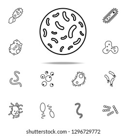 bacteria icon. Bacteria icons universal set for web and mobile