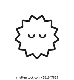 bacteria icon illustration isolated vector sign symbol