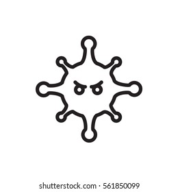 bacteria icon illustration isolated vector sign symbol