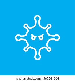 bacteria icon illustration isolated vector sign symbol