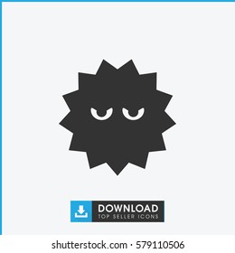 bacteria icon illustration isolated vector sign symbol