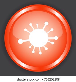 bacteria icon, for Internet icon and application icon. Vector eps 10.