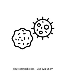 Bacteria icon isolated on white background