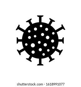 Bacteria icon, logo isolated on white background