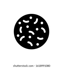 Bacteria icon, logo isolated on white background