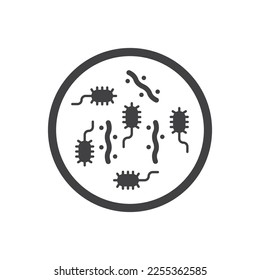 Bacteria icon - microbe icon
